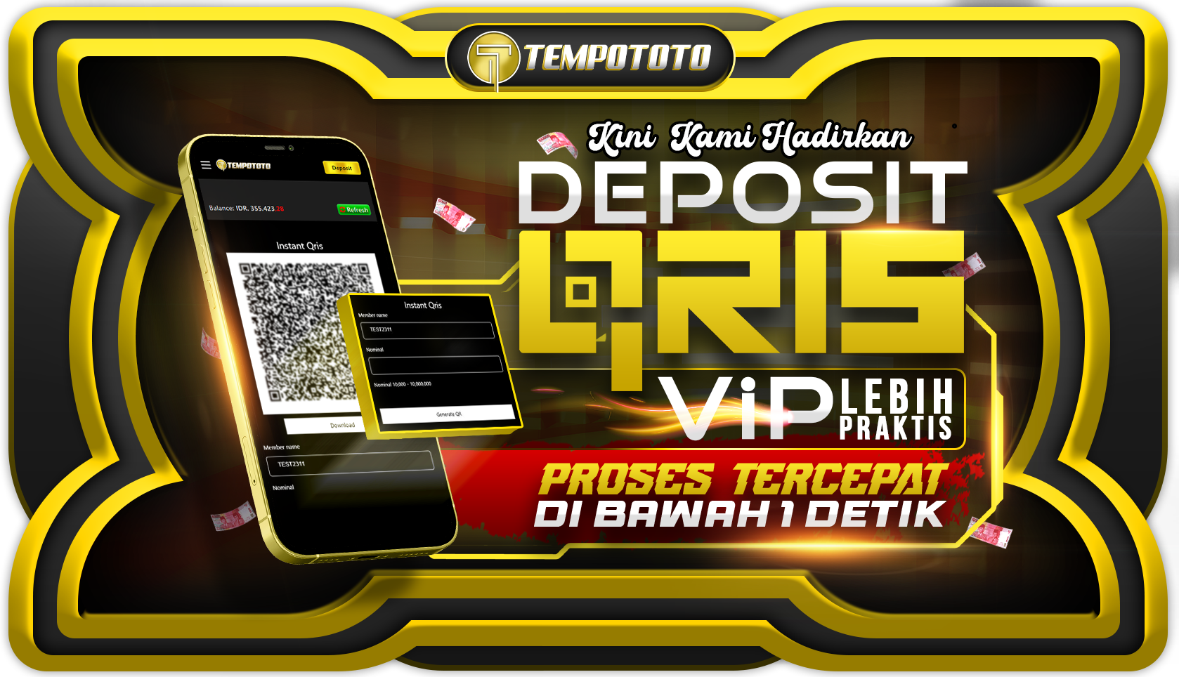 deposit via qris tempo
